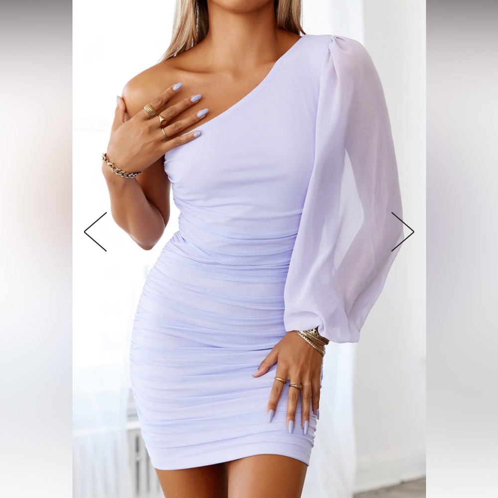 HELLO MOLLY PARTY IT UP DRESS LILAC